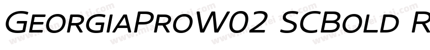 GeorgiaProW02 SCBold Regular字体转换